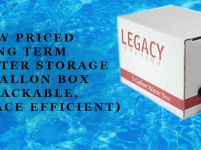 Emergency Preparedness Water Storage - Box Option